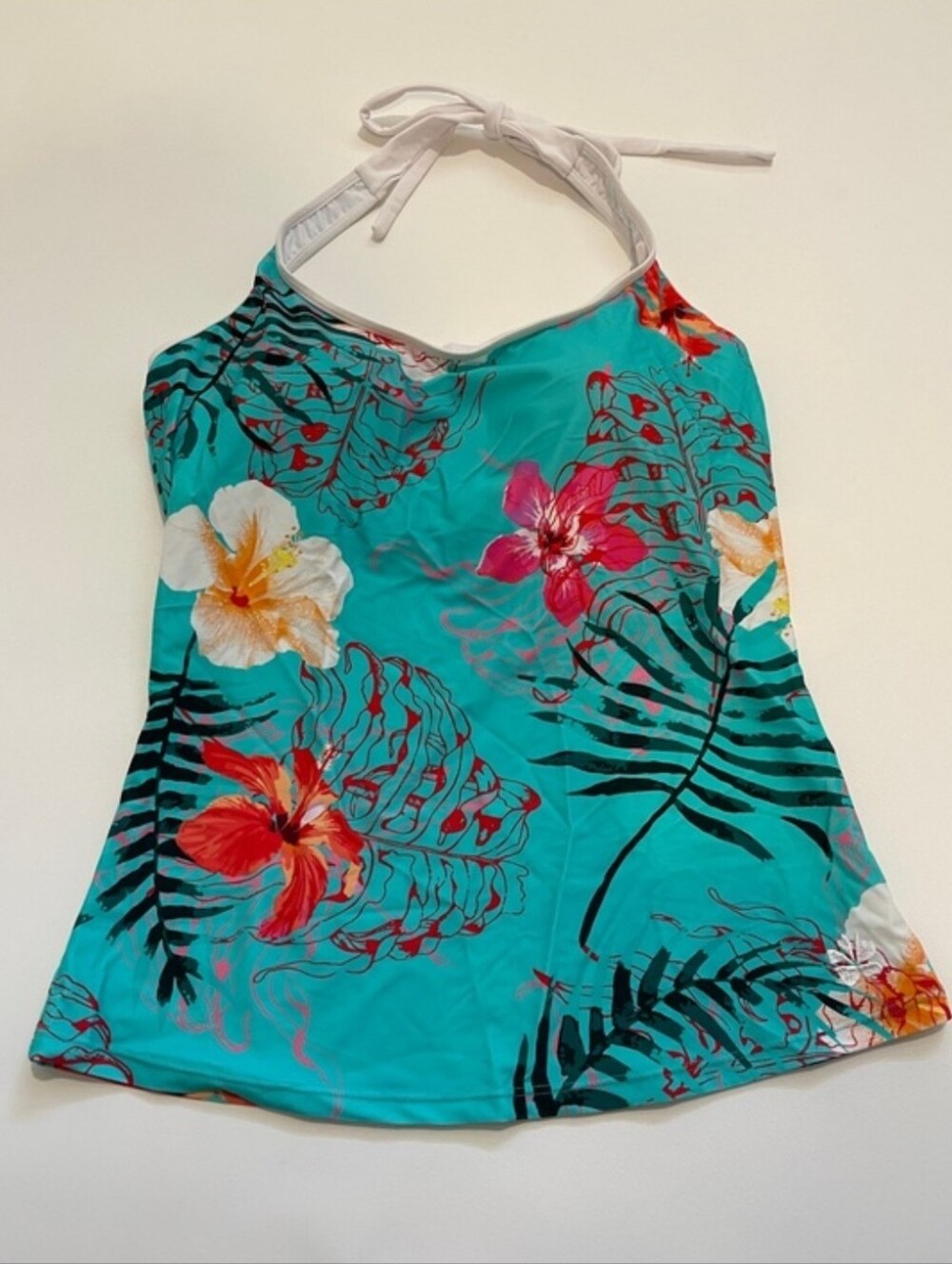 Hapari Turquoise Floral Tankini Top